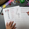 20 Kart Pracy - Ćwiczenie pisania cyfr dydaktyczny