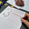 20 Kart Pracy - Ćwiczenie pisania cyfr dydaktyczny