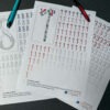 20 Kart Pracy - Ćwiczenie pisania cyfr dydaktyczny