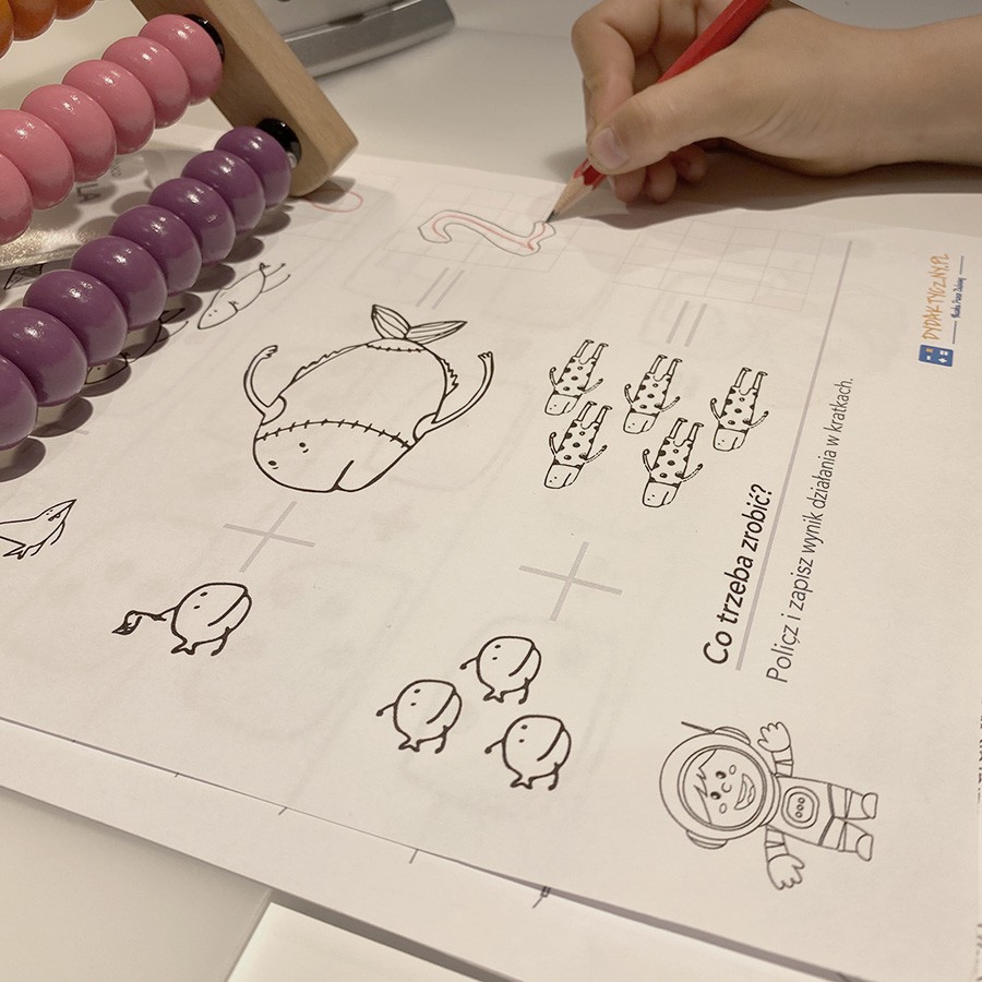 10 Kart Pracy - Dodawanie do 10. Zestaw na rozgrzewkę. dydaktyczny-dodawanie-do-10-3