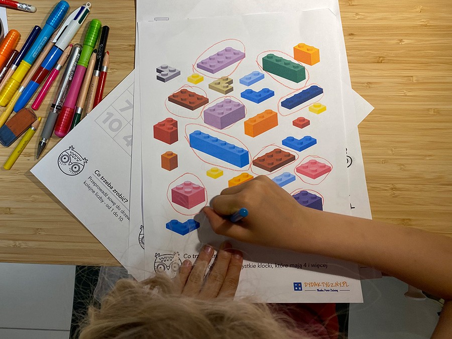 Liczenie do 10. Zestaw 12 Kart Pracy Karty Pracy Licze Do Dydaktyczny dydaktyczny