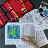 Zestaw 11 Plansz Matematycznych do Kolorowania dydaktyczny