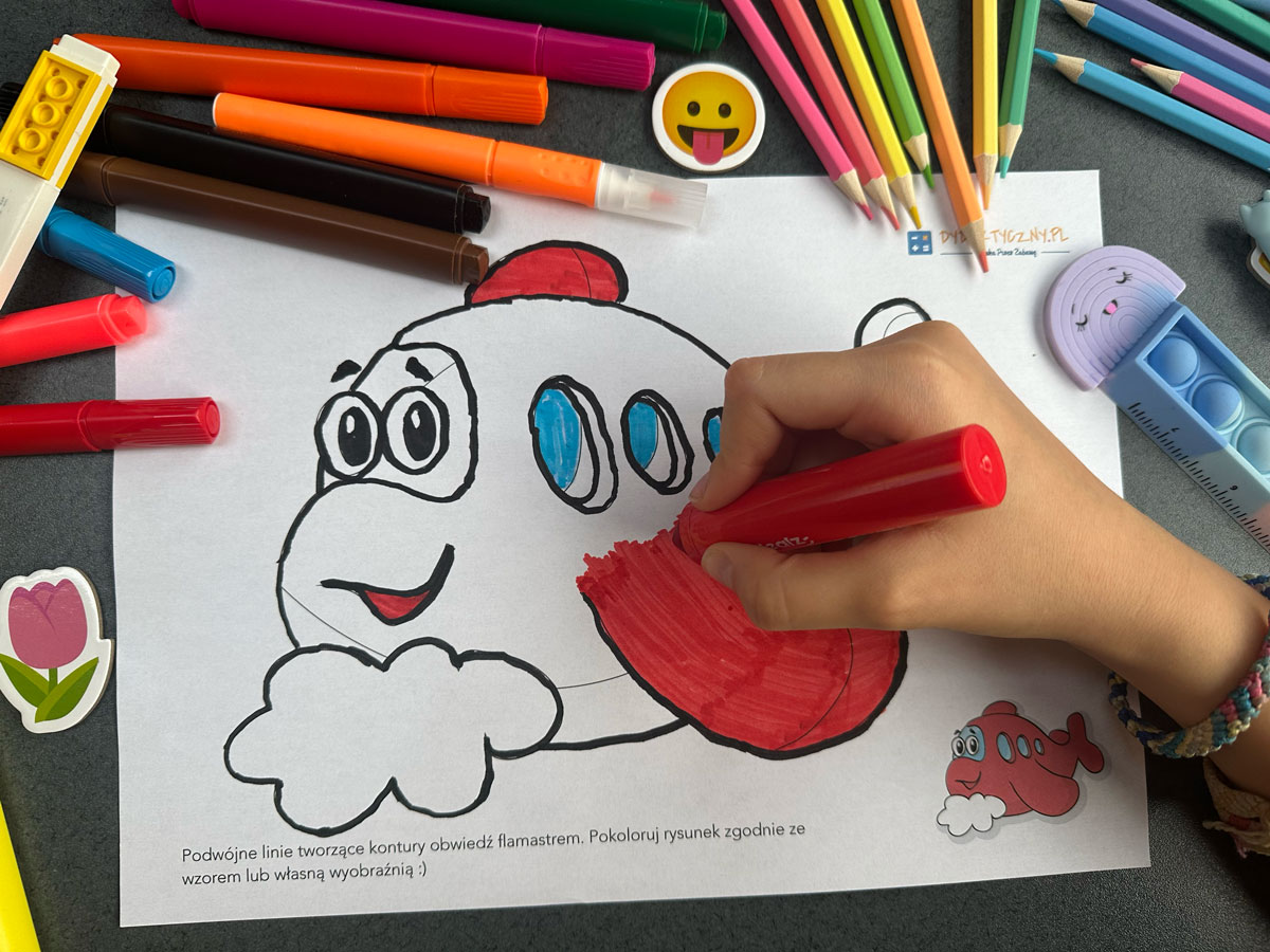 Zestaw 9 Kolorowanek - Autka linia ciągła 6