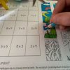 10 Kart Pracy - Puzzle matematyczne - tabliczka mnożenia dydaktyczny