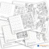10 Kart Pracy - Puzzle matematyczne - tabliczka mnożenia dydaktyczny