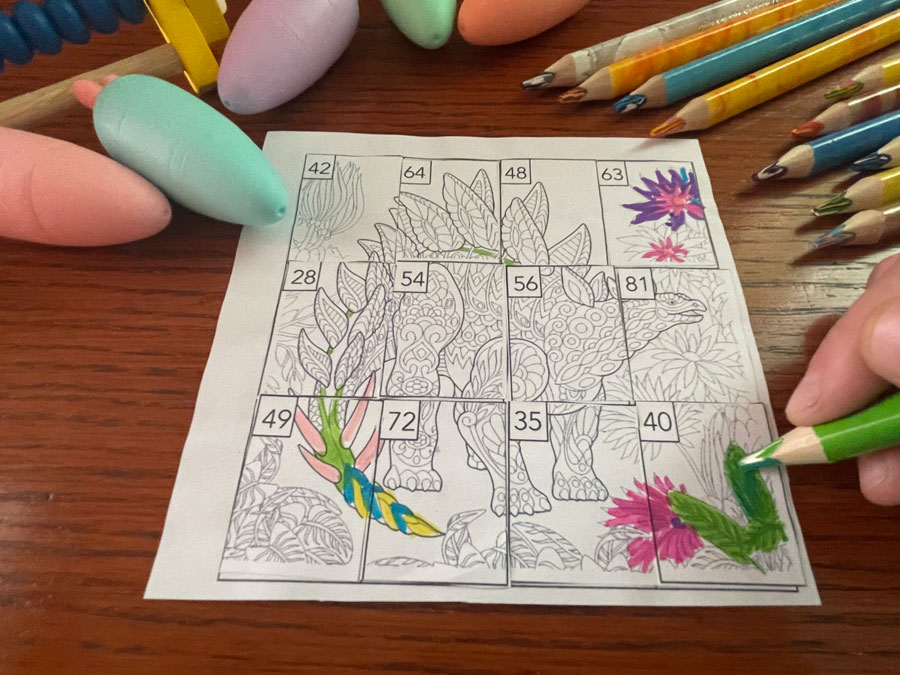 10 Kart Pracy - Puzzle matematyczne - tabliczka mnożenia IMG