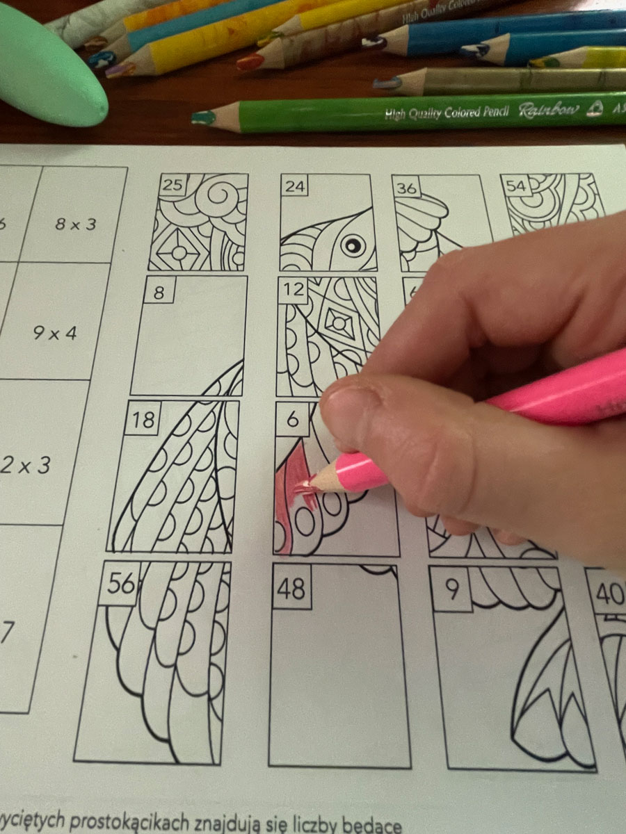 10 Kart Pracy - Puzzle matematyczne - tabliczka mnożenia IMG