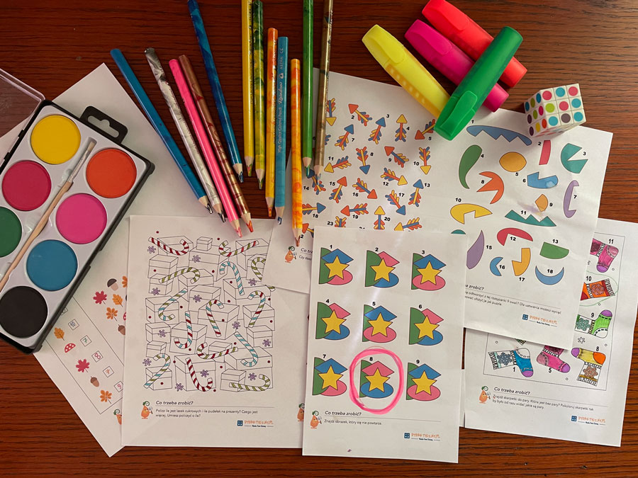 9 Kart Pracy "Mądra główka" Wiek 5-8 Lat IMG