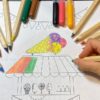 9 Unikalnych kolorowanek „Wesołe miasteczko” Karty Pracy Kolorowanki dydaktyczny