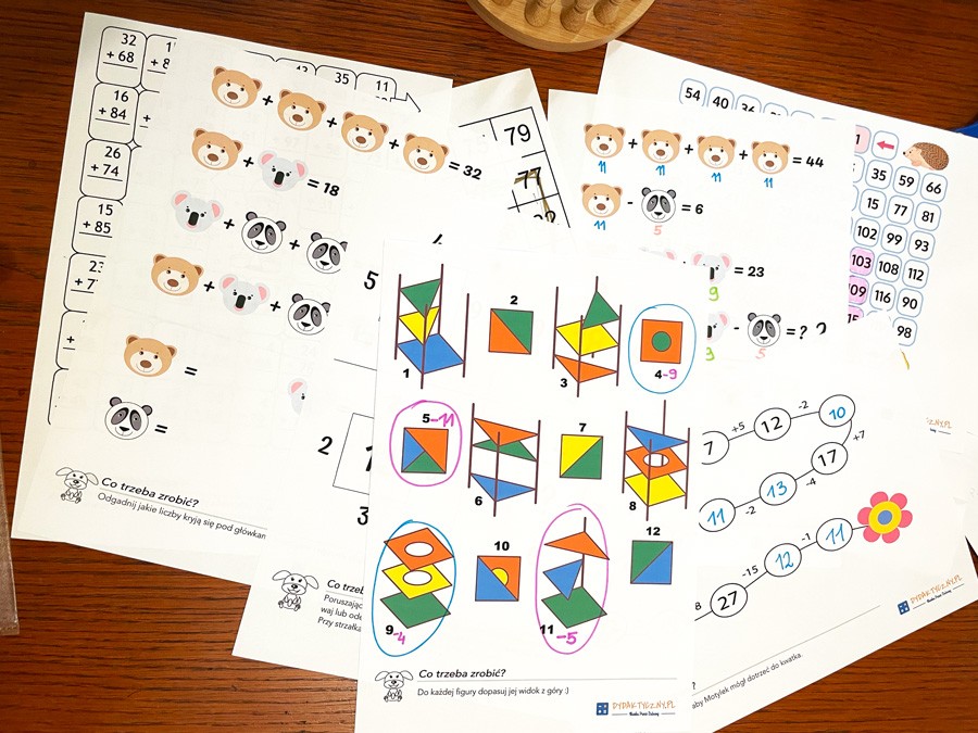 12 Kart Pracy - "Zestaw Logiczny" karty-pracy-zestaw-logiczny-1