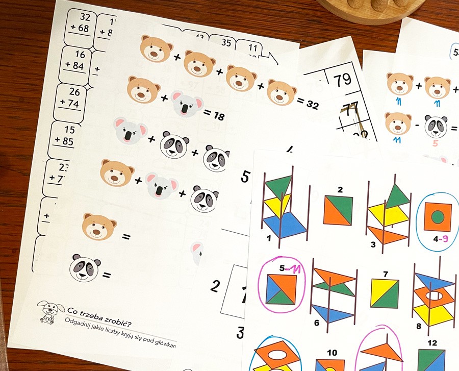 12 Kart Pracy - "Zestaw Logiczny" karty-pracy-zestaw-logiczny-2