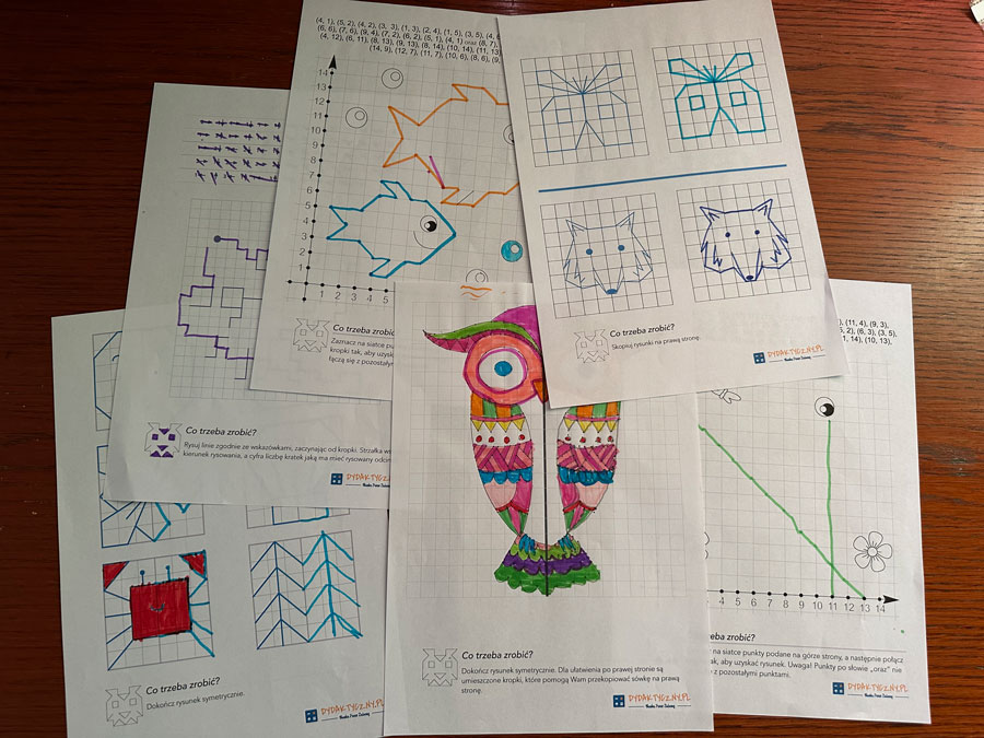 10 Kart Pracy Koordynacja Ręka - Oko -- Kart Pracy Koordynacja