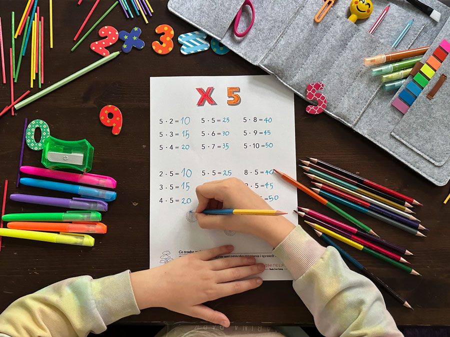 12 Kart Tabliczka mnożenia - podstawy Dydaktyczny