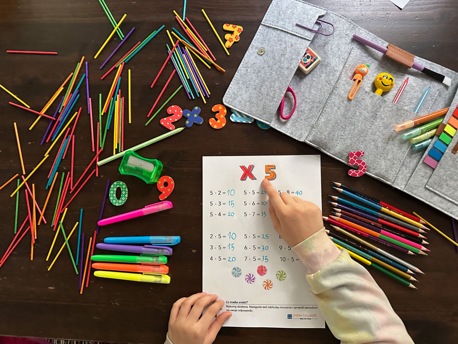 12 Kart Tabliczka mnożenia - podstawy Dydaktyczny