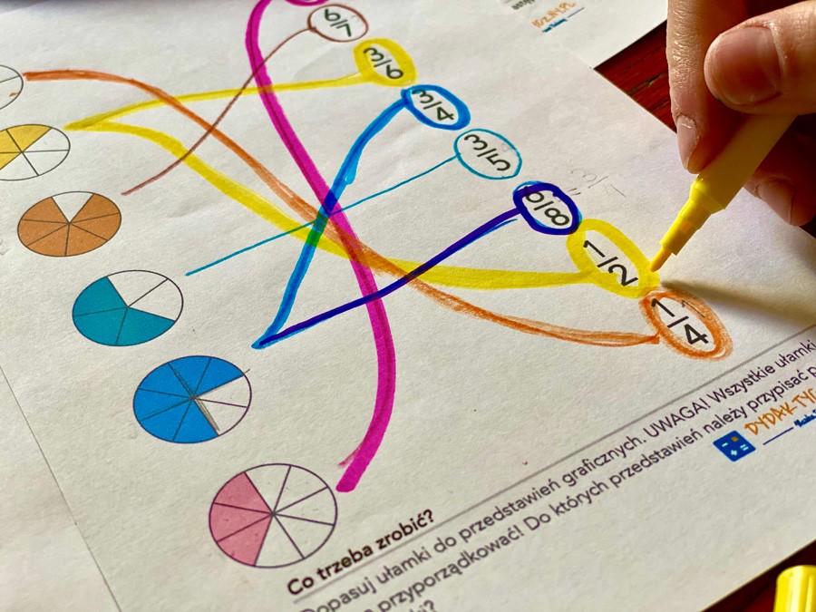 14 Karty Pracy - Ułamki zwykłe 70 zadań + Gra: Domino Ułamkowe! 14-karty-pracy-ulamki-zwykle-70-zadan-gra-domino-ulamkowe-dydaktyczny.pl-2