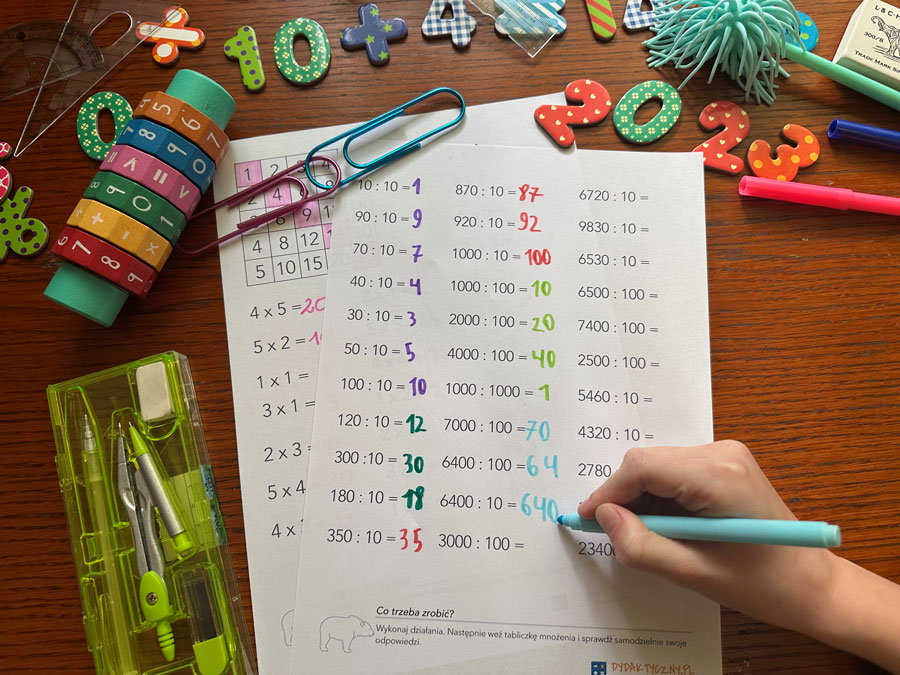 17 Kart Tabliczka mnożenia tabliczka-mnozenia