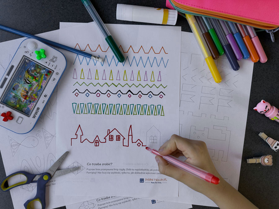 19 Kart Pracy "Przygotowanie do Pisania" szlaczki