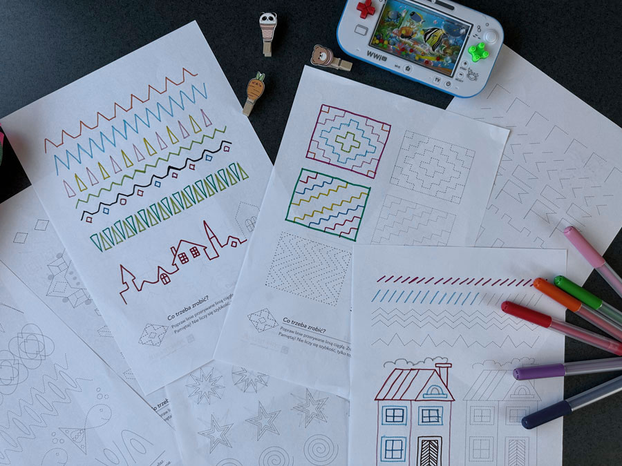 19 Kart Pracy "Przygotowanie do Pisania" szlaczki