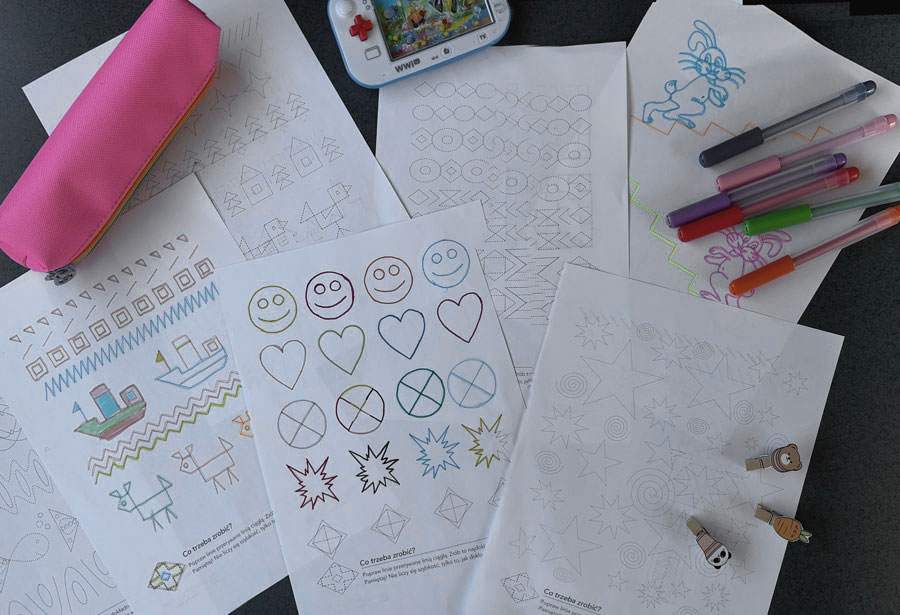 19 Kart Pracy "Przygotowanie do Pisania" szlaczki