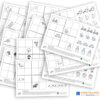 13 Kart z Sudoku graficznym dla najmłodszych Zestaw Sudoku X dydaktyczny