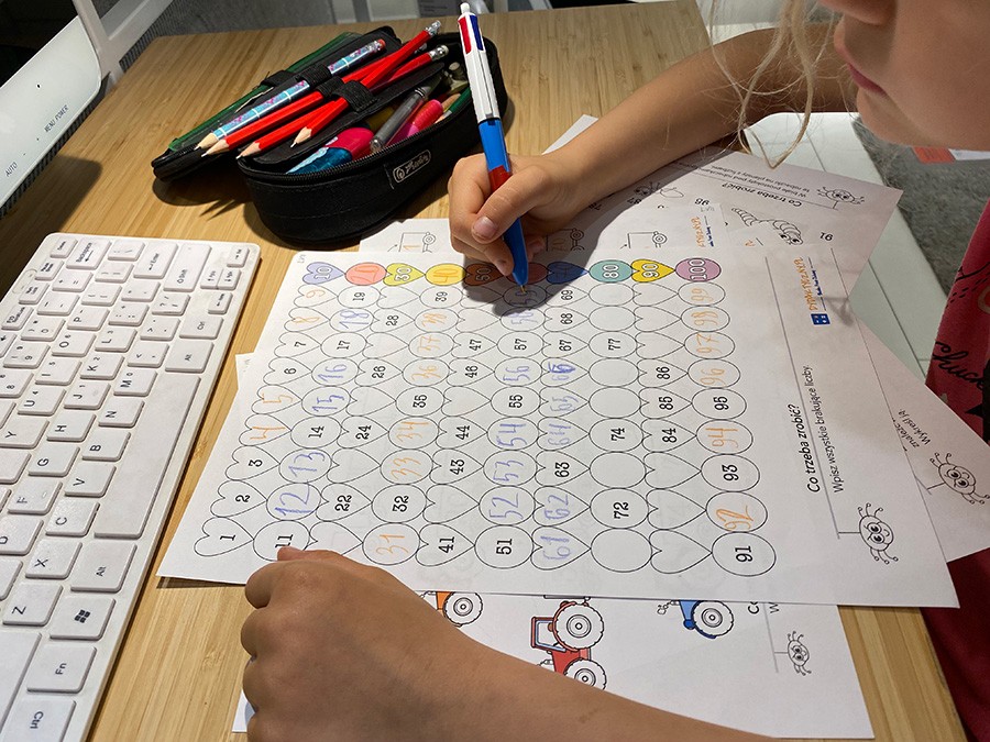 10 Kart Pracy – Liczę do 100 Karty Pracy Licze Do Matematyka dydaktyczny