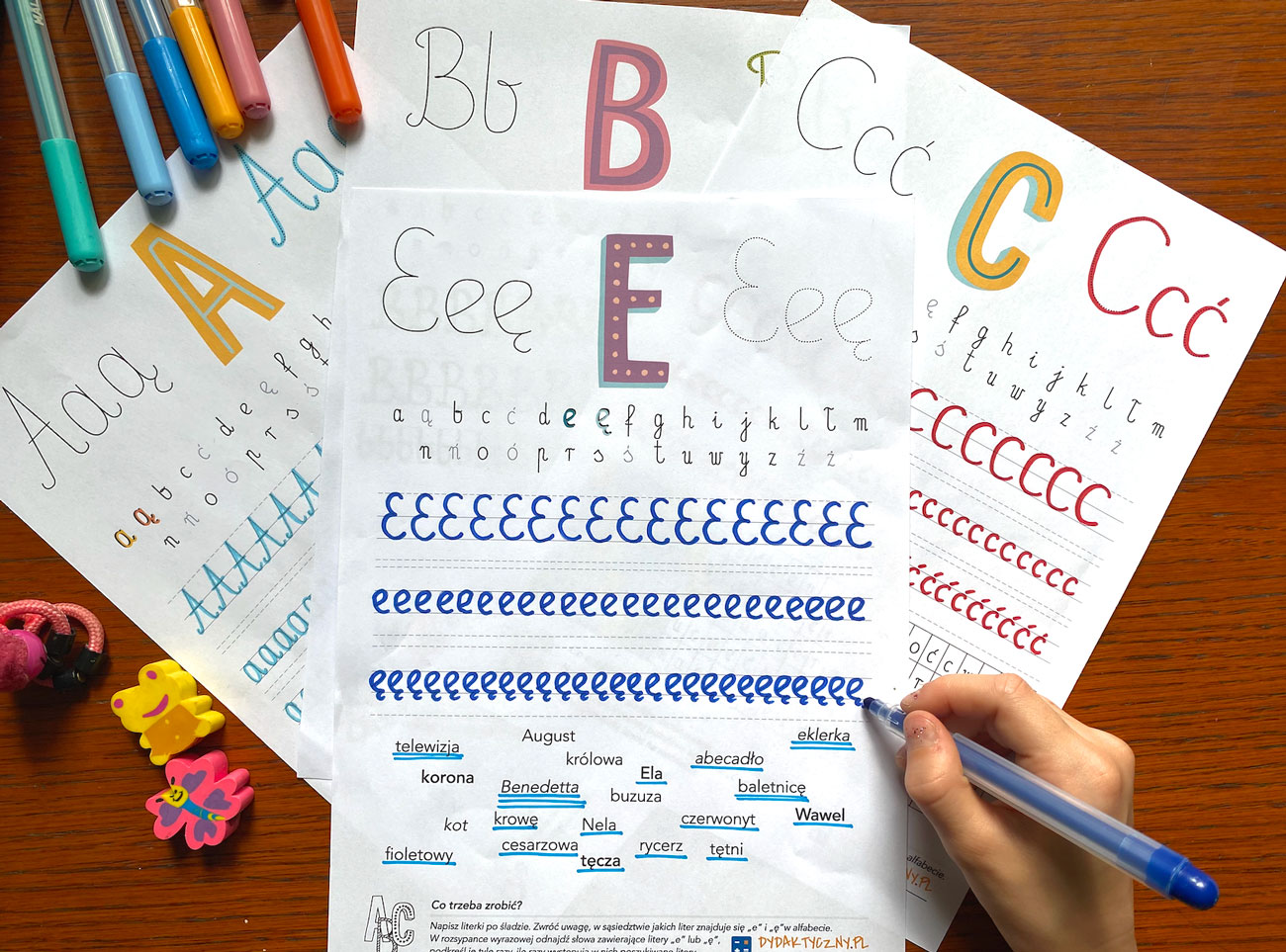 46 Kart Pracy - Alfabet - pismo odręczne 46-kart-pracy-alfabet-pismo-odreczne-dydaktyczny.pl-11