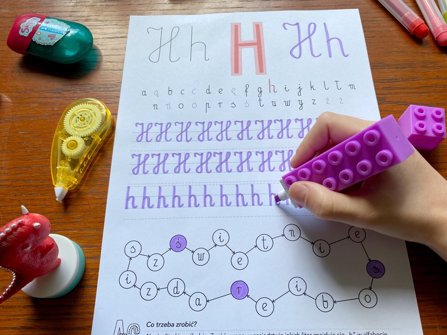 46 Kart Pracy - Alfabet - pismo odręczne 46-kart-pracy-alfabet-pismo-odreczne-dydaktyczny.pl-2