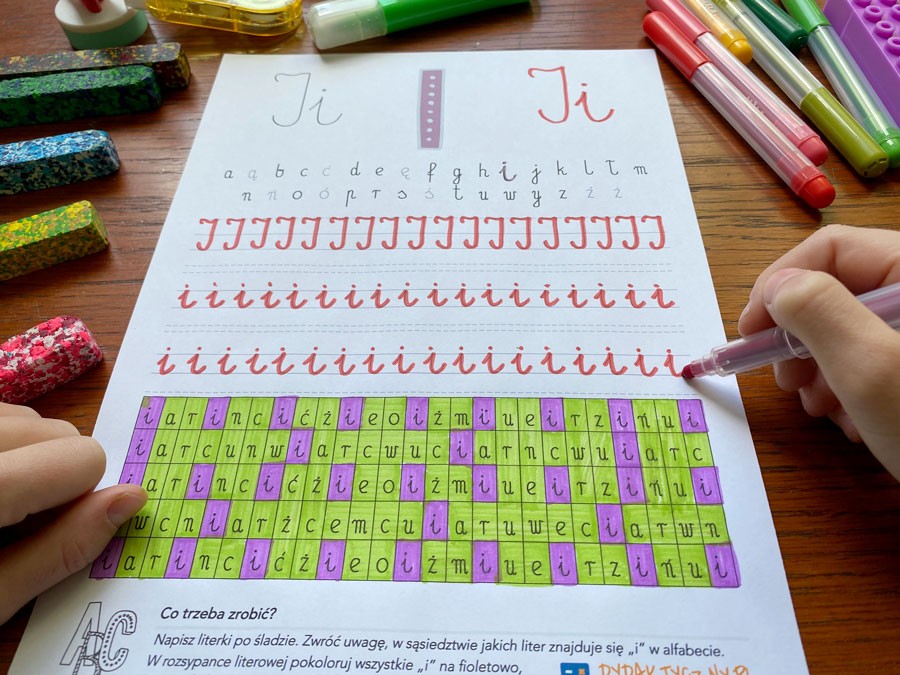 46 Kart Pracy - Alfabet - pismo odręczne 46-kart-pracy-alfabet-pismo-odreczne-dydaktyczny.pl-3
