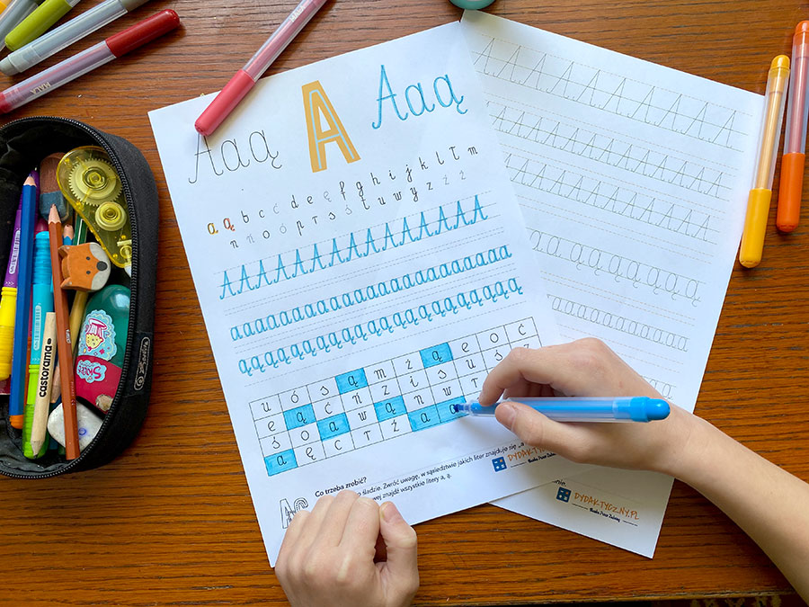 46 Kart Pracy - Alfabet - pismo odręczne 46-kart-pracy-alfabet-pismo-odreczne-dydaktyczny.pl-8