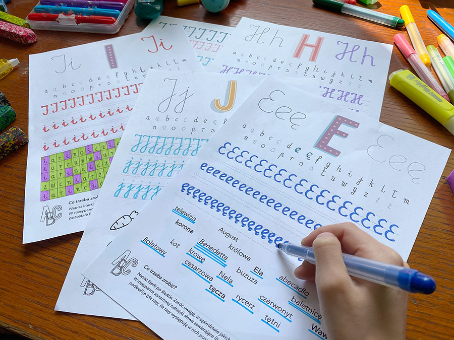 46 Kart Pracy - Alfabet - pismo odręczne 46-kart-pracy-alfabet-pismo-odreczne-dydaktyczny.pl