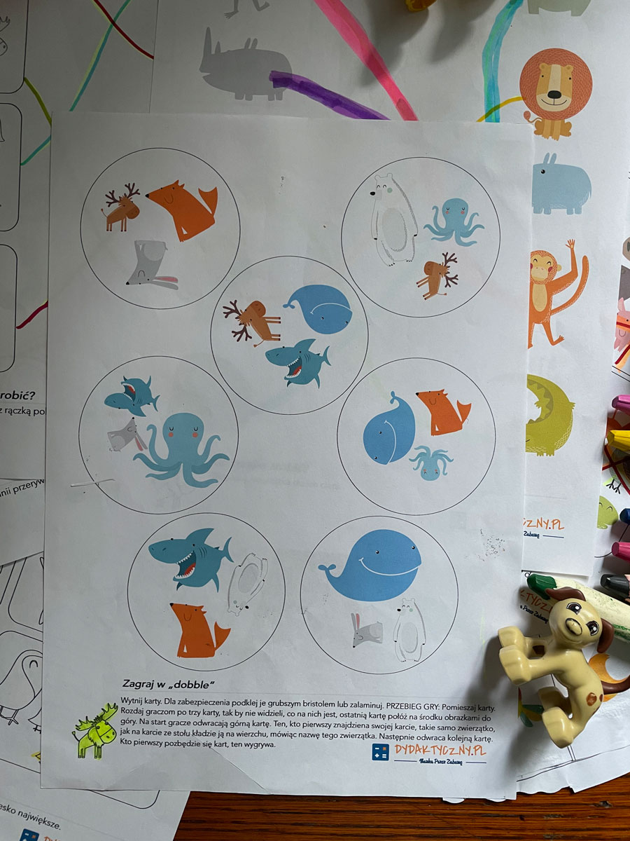 10 Kart Pracy - Rozwój Malucha + super gra doble IMG