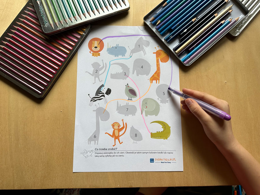 13 Kart Pracy „Ćwiczenia rączki i główki ze zwierzątkami” ---kart-pracy-cwiczenia-raczki