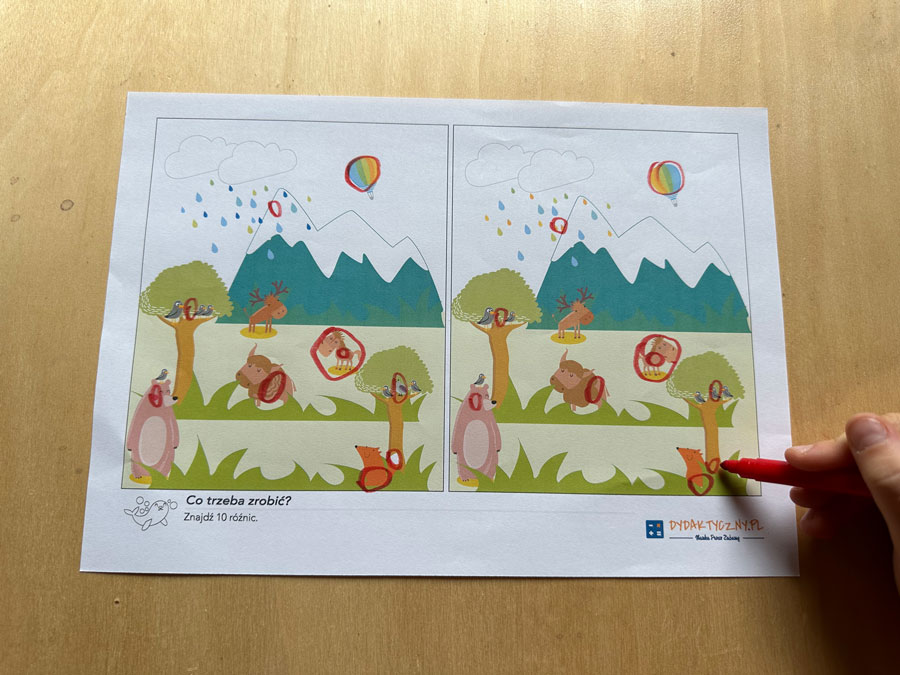 13 Kart Pracy „Ćwiczenia rączki i główki ze zwierzątkami” ---kart-pracy-cwiczenia-raczki