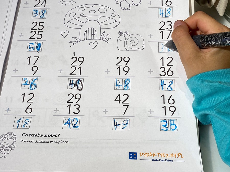 13 Kart Pracy – Dodawanie do 50. Ponad 160 zadań! Karty Pracy Dodawanie Do Dydaktyczny dydaktyczny