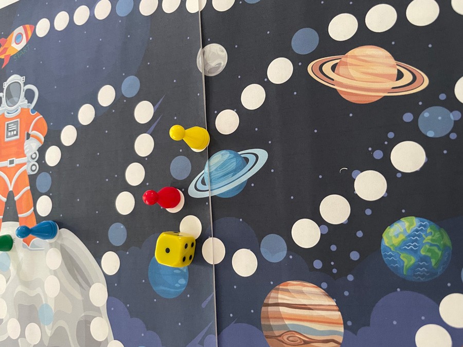 90 Kart „Quiz Układ Słoneczny” + Kosmiczna Gra Planszowa + 8 Infokart Kart Uklad Sloneczny dydaktyczny