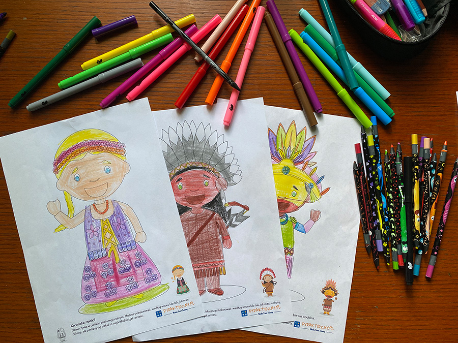 Dzieci Świata – niezwykłe kolorowanki Dzieci Swiata dydaktyczny