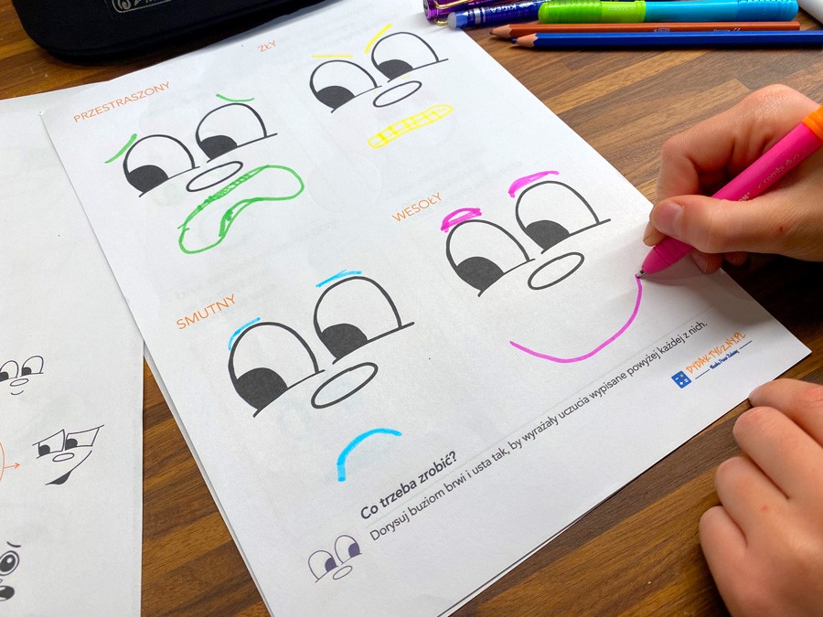 14 Kart Pracy - Uczucia i emocje - książeczka do sklejenia 14-kart-pracy-uczucia-i-emocje-ksiazeczka-do-sklejenia-dydaktyczny.pl-4