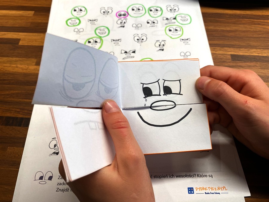 14 Kart Pracy - Uczucia i emocje - książeczka do sklejenia 14-kart-pracy-uczucia-i-emocje-ksiazeczka-do-sklejenia-dydaktyczny.pl-9