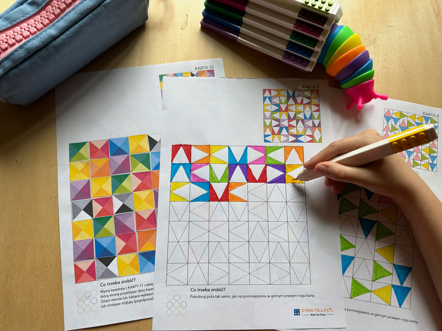 20 Kart Pracy - Trening Pamięci: odwzorowania lody-wycinanki