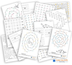 13 Kart Pracy – Diagramy matematyczne. Dodawanie i odejmowanie do 100 + Karty Odpowiedzi dydaktyczny