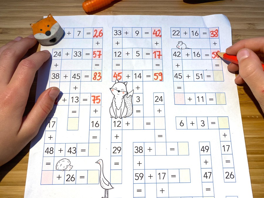 14 Kart Pracy - Dodawanie do 100 -> ponad 300 działań do wykonania 14-kart-pracy-dodawanie-do-100-ponad-300-dzialan-do-wykonania-dydaktyczny.pl