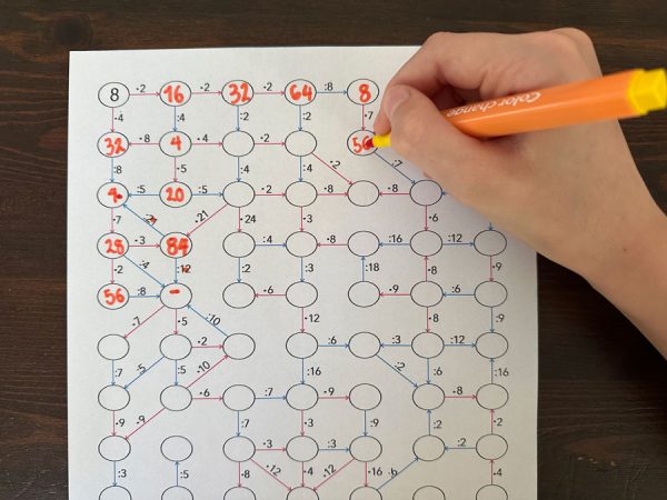 18 Kart Pracy - Ogromny zestaw krzyżówek i diagramów - mnożenie i dzielenie do 100 [plus karty odpowiedzi] dydaktyczny