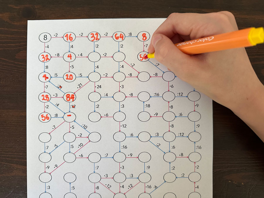 18 Kart Pracy - Ogromny zestaw krzyżówek i diagramów - mnożenie i dzielenie do 100 [plus karty odpowiedzi] IMG