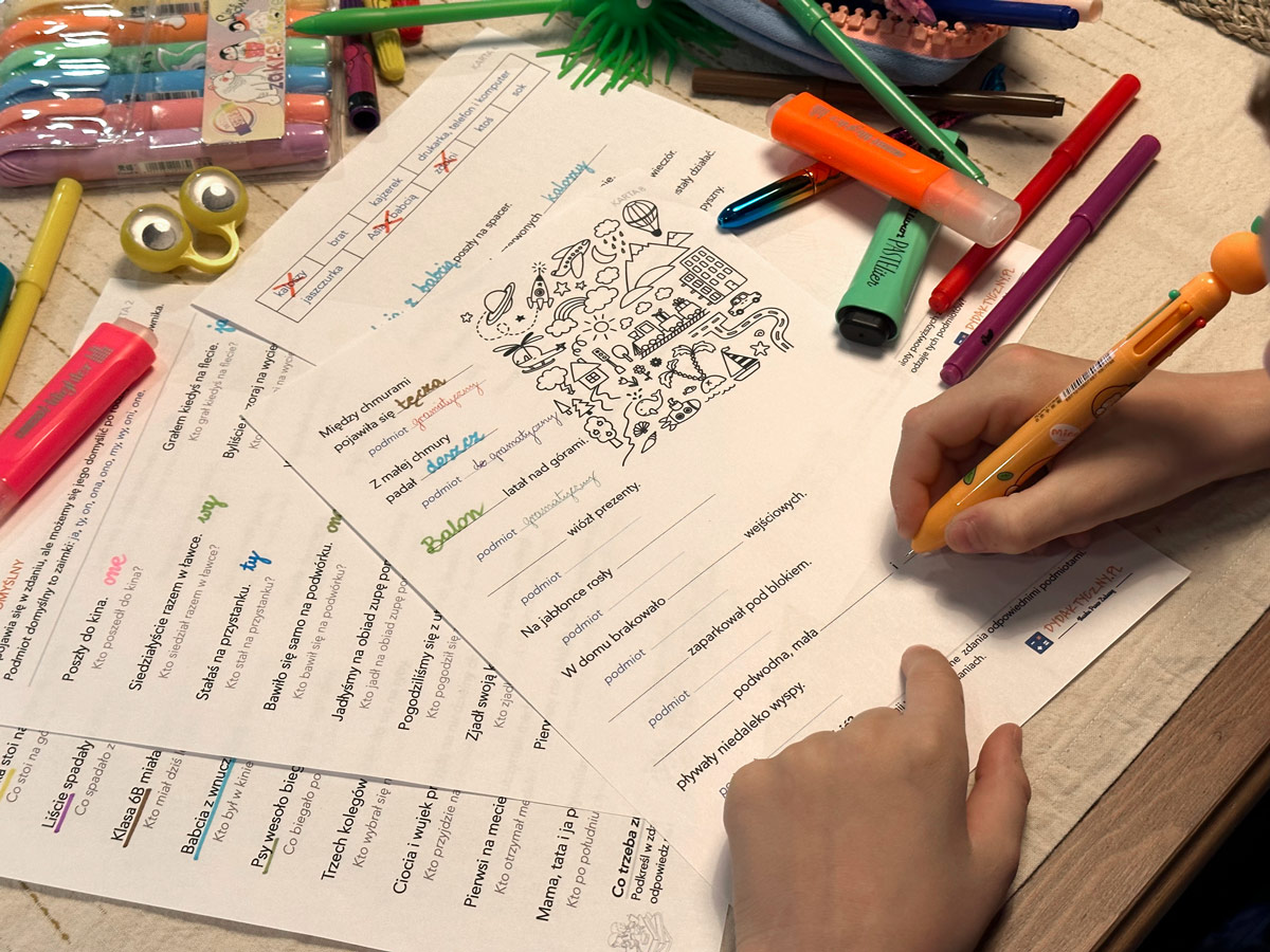 10 Kart Pracy - Podmiot + Karta Dydaktyczna podmiot