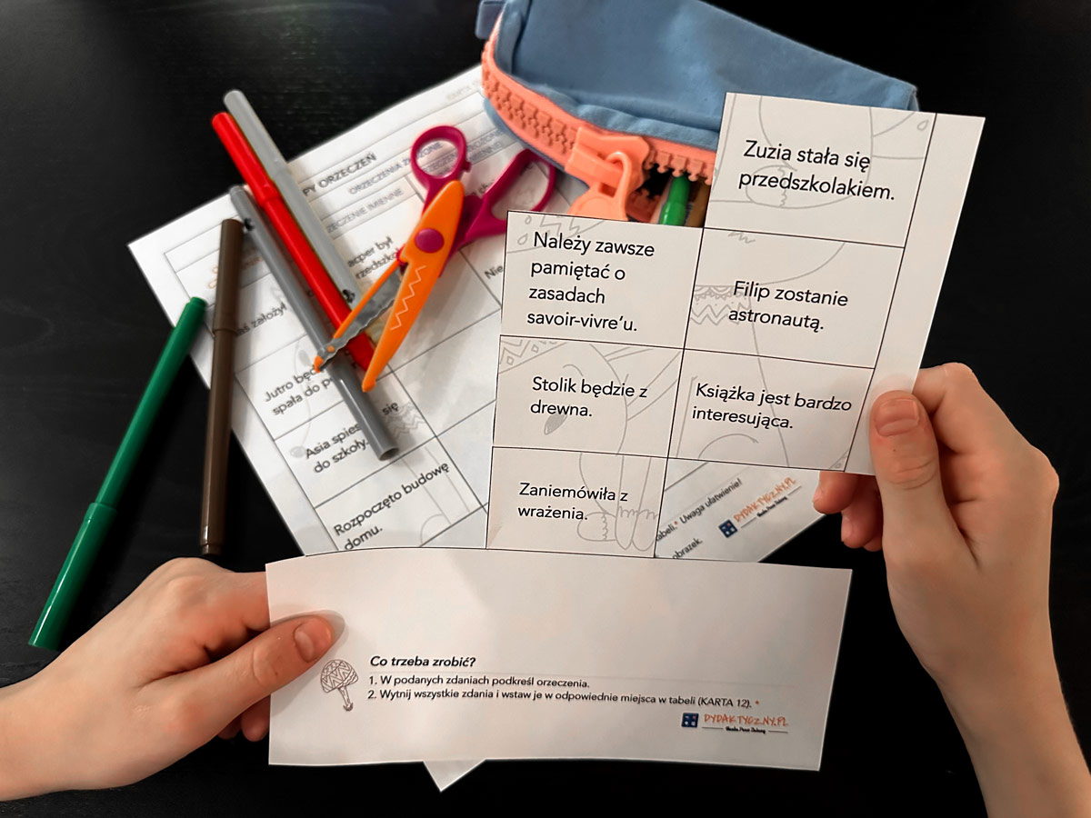 14 Kart Pracy - Orzeczenia + 3 Karty Dydaktyczne orzeczenie