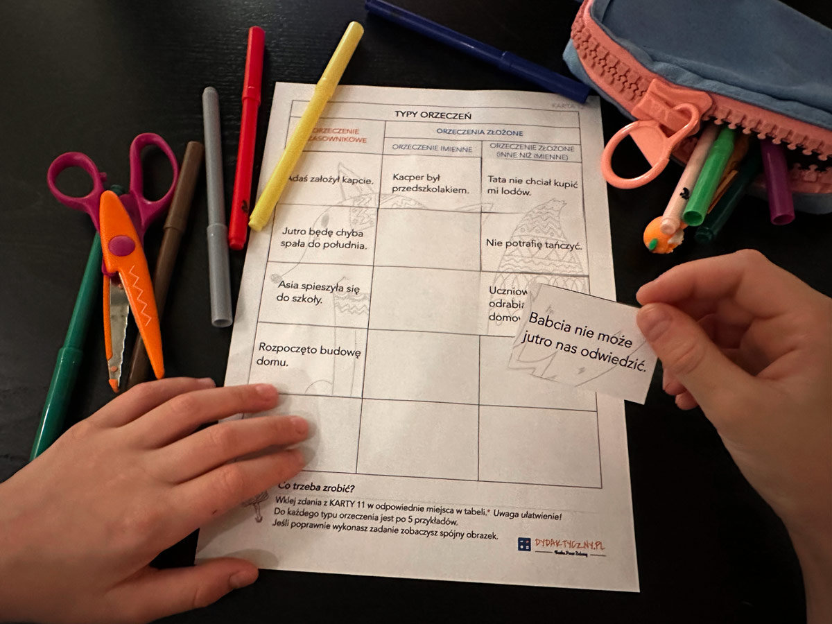 14 Kart Pracy - Orzeczenia + 3 Karty Dydaktyczne orzeczenie