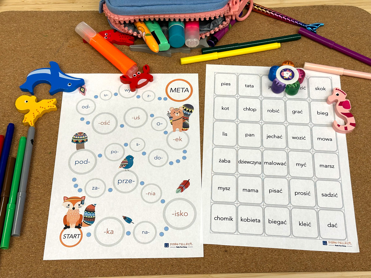 16 Kart Pracy - Słowotwórstwo slowotworstwo