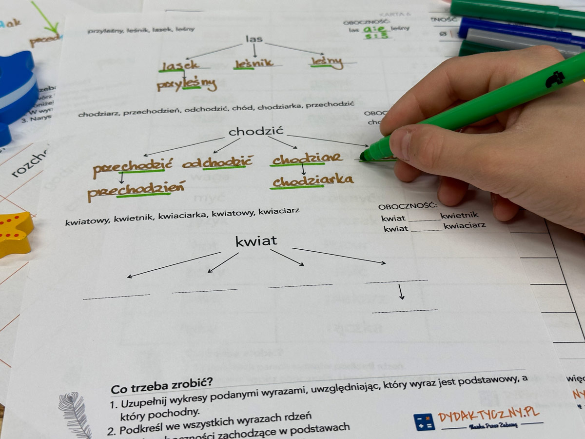 16 Kart Pracy - Słowotwórstwo slowotworstwo