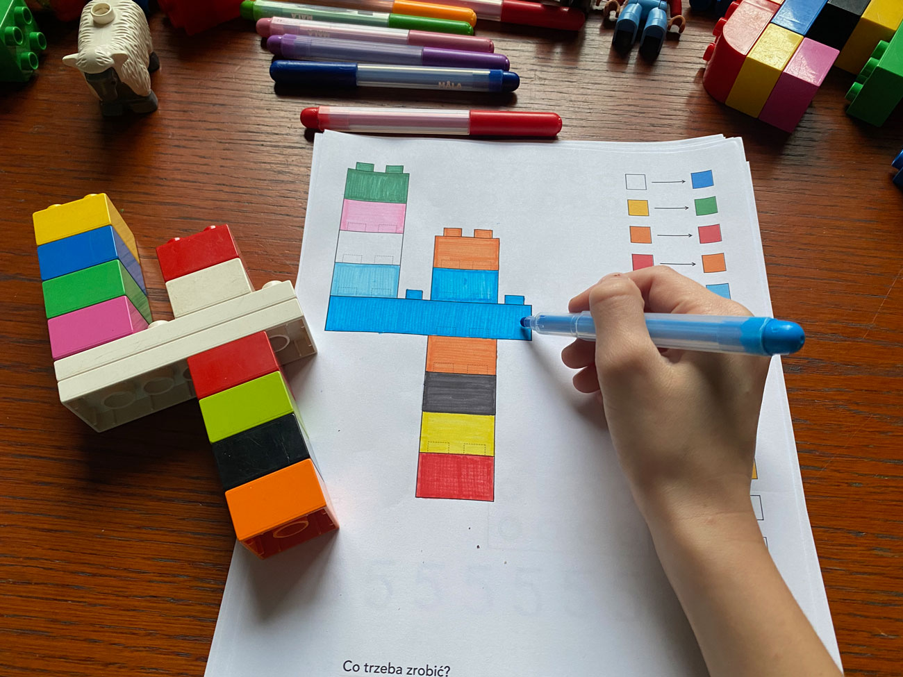 30 Kart Pracy - Poznajemy cyfry z klockami 30-kart-pracy-poznajemy-cyfry-z-klockami-dydaktyczny.pl-8