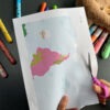 Duży zestaw przyrodniczo-geograficzny "Zwierzęta kontynentów" - Kolory Montessori dydaktyczny
